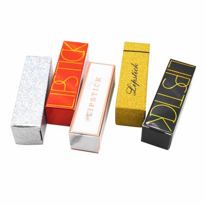 China Recycled Materials Wholesale Custom Logo Design Lipstick Art Paper Card Box For Fashion Cosmetic Personal Packaging for sale