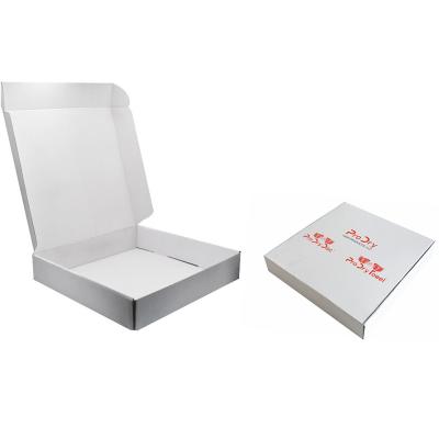 China Recycled Materials Custom Logo Printed Corrugated White Clothes Box Swimwear Packaging Ad Boxes for sale