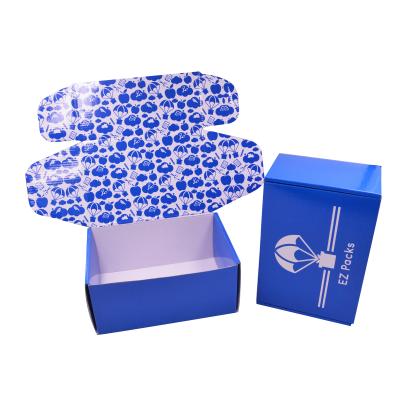 China Recycled Materials Logo Shipping Box Glossy Subscription Ad Gift Box Custom Cardboard Corrugated Packaging Boxes For Clothing Cosmetic Foods for sale