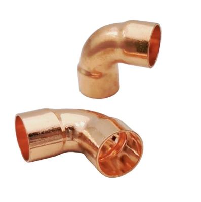 China China Manufacturer Wholesale 15mm 22mm Elbow Copper Home Fitting For HVACR And Tubing for sale