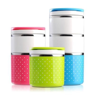 China Thermos Large Capacity Stainless Steel Lunch Boxes Sustainable Korean Lunch Box for sale