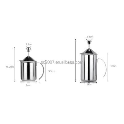 China real scene eco-friendly real scene home / business coffee maker stainless steel milk foambusiness coffee maker stainless steel milk foamer for sale