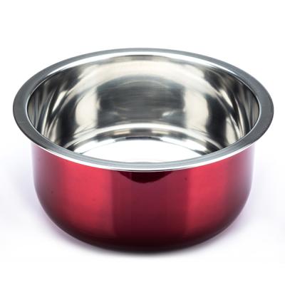 China Sustainable Stainless Steel Mixing Bowls Food Storage With Color Paint Exterior And Cover for sale