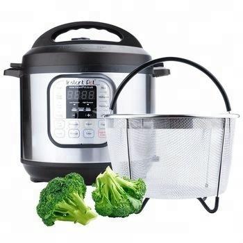 China Viable Instant Pot Pressure Cooker 3 Quart 8 Quart Stainless Steel Strainer Vegetable Steamer Basket for sale