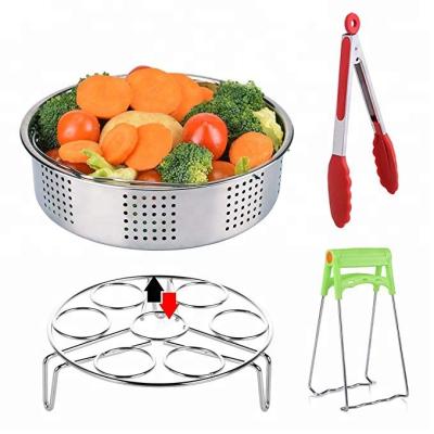 China Viable Instant Pot Accessories, Egg Steamer Rack Holder/Kitchen Tongs/Bowl Clip/Vegetable Steamer Insert for Pressure Cooker Accessories for sale