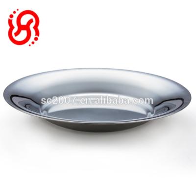 China Sustainable Wholesale Stainless Steel Dish Dubai Korea Market Tableware Set for sale