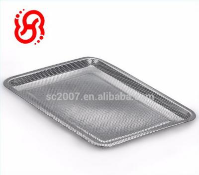 China Sustainable Stainless Steel Fruit Strainer Tray Plate With Eliminate Water Filter Tray for sale