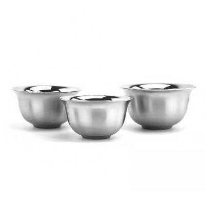 China Viable Wholesale Double Wall Korea Stainless Steel Unbreakable Soup Bowl for sale