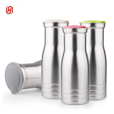 China 2019 NEW Products Stainless Steel Water Bottle Kettle Pitcher Viable Flask With Custom Logo Silicon Lid Cover for sale