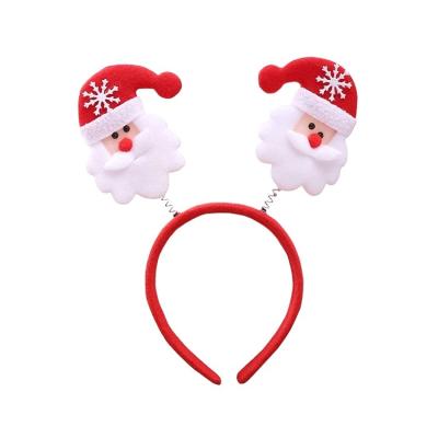 China European And American Style Amazon Hit Shipping To USA Hot Sale Christmas Headbands With Different Designs For Christmas And Holiday Parties for sale