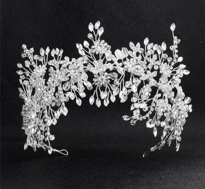 China Other Luxury Bridal Crystal Rhinestones Headband Wedding Hair Accessories Hair Bands Bridal Hair Headpieces for sale