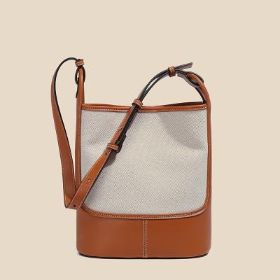 China High Quality Custom Logo Bag High Quality Canvas Bag Fashion Casual Handbags For Women Leather Ladies Shoulder Handbag for sale