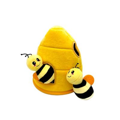 China 2021 New Arrival Stuffed Pet Chew Honeycomb Hide And Seek Dog Toys Viable for sale