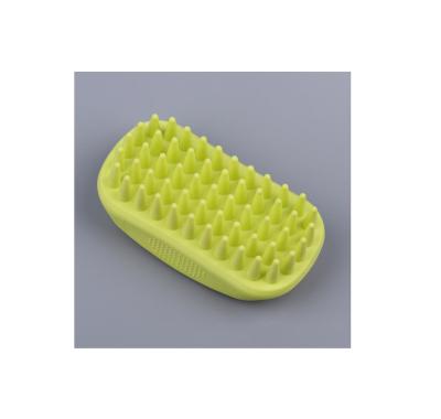 China New designed OEM service stocked pet supplies bathing massage brush for dogs cats and dogs bathing to float brushes tpr borderline for sale