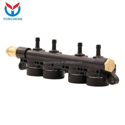 China Aluminum Cylinder YCI02001 4 Cylinder Quick Response Lpg Cng Injector Rail for sale