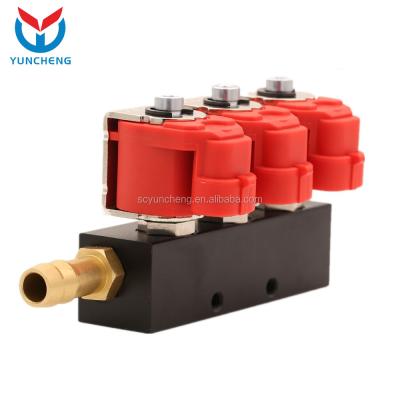 China YCI01013 Aluminum 3 4 6 8 Cylinder Engine Cng Lpg Injector Rail for sale