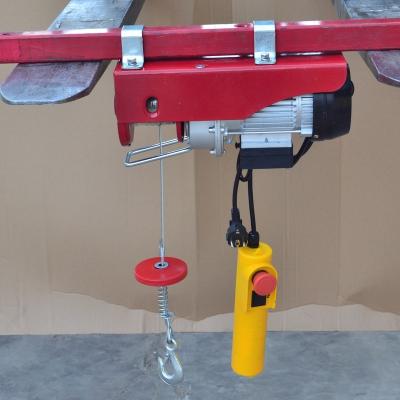 China Hotels 220V 50HZ Mini Electric Wire Rope Hoist 1ton 1ton for sale