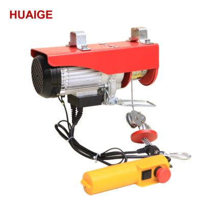 China Hotels PA250A 125/250kg capacity mini portable wire rope hoist lifting electric construction hoist for sale