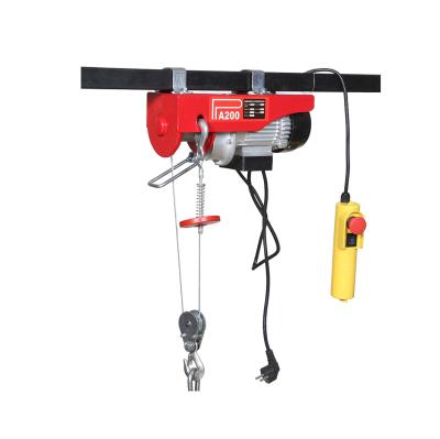 China Hotels Factory Price 440 Pounds Portable Overhead Mini Electric Hoist Winch For Sale 110v/220v for sale