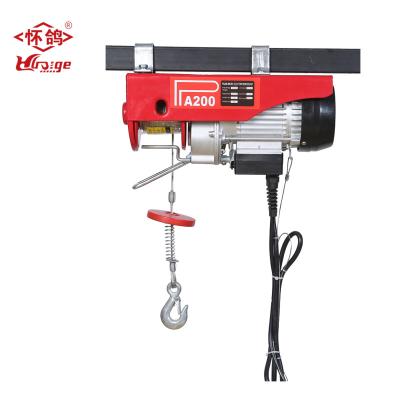 China Lifting Goods PA1000 Mini Electric Winch 220v Crane Garage Ceiling Pulley Overhead Winch for sale