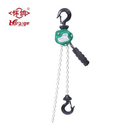 China 1/4 TON G80 Ratchet Lever Chain Block Lift Chain Hoist With Hook 3M Lift Mini Chain Come Along for sale