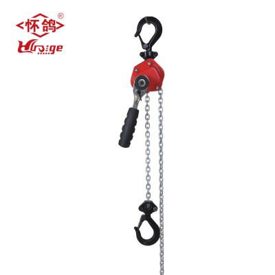 China Mini Lever Chain Hoist Chain Block 1/4 TON G80 Chain Block With 2 Hooks 1.5M Lift Manual Lever Chain Block for sale