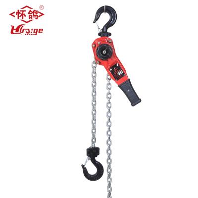 China Manual Chain Block Lever Hoist Hoist 3/4 TON G80 Ratchet Lever Chain Hoist With Hook 3M Lift Chain Come Along for sale