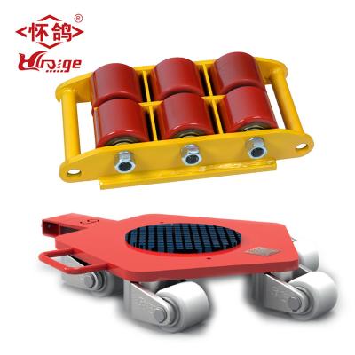 China Industrial Heavy Duty Warehouse Mobile Tools Roller Skids 12 Ton Mobile Trolley for sale