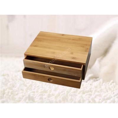 China Hotel Wholesale Bamboo Products Double Freshness Preservation Family Drawer Tableware Storage Box Knife and Fork and Chopsticks Storage Box for sale