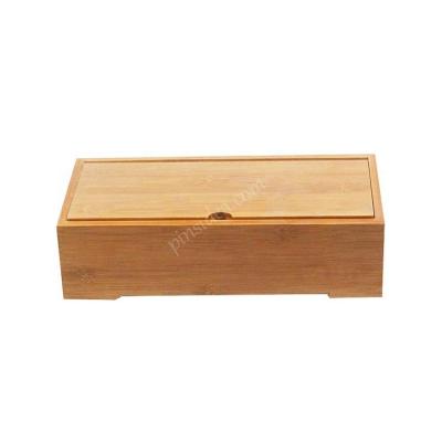 China Cheap Bamboo Stationery Classified Storage Box Women's Desktop Freshness Preservation Wholesale Commodity Jewelry Storage Box for sale