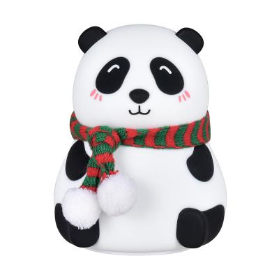 China USB Small Touch USB Bedside Night Light Panda Night Light Colorful Health And Safety Atmosphere Material Decorative Creative Animal Night Light for sale