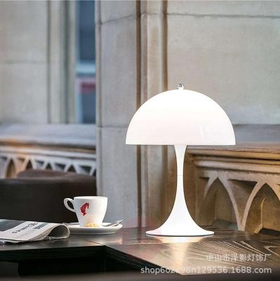 China Dimmable British Creative Modern Mushroom Umbrella Modern Small Press Umbrella Minimalist H35CM Electric Table Lamp for sale