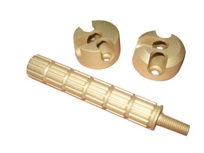 China Golden Copper Precision Machined Parts With Ra 0.8 Surface Finish for sale