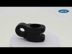 black cnc cutting services sandblasting aluminum custom parts for bicycle