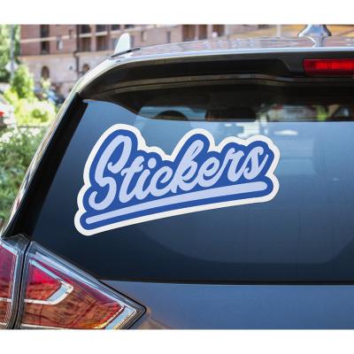 China Outdoor Use High Quality Waterproof Custom Design Print Die Cut Vinyl Car Stickers PVC Bumper Car Sticker for sale