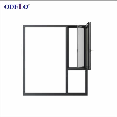 China Sliding Aluminum Window With Mosquito Net Anti Theft Security Screen Aluminum Windows for sale