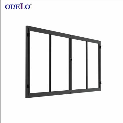 China Residential Height Horizontal Home Windows Magnetic Screen Customized Aluminum Glass Sliding Window for sale