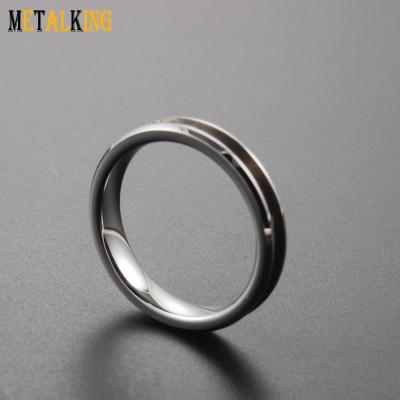 China Tungsten 4mm blank FASHION Ring Blank Ring for inlay, Ring Cores, make wedding ring by yourself for sale