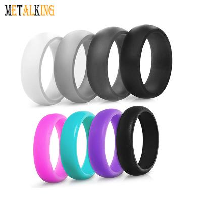 China Silicone Ring Rubber Wedding Band for Men and Women Classic Styles for sale