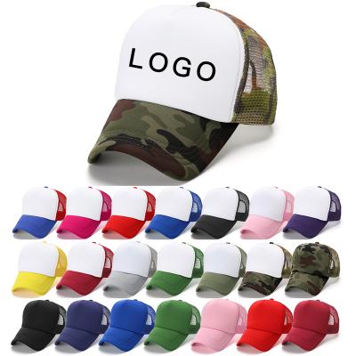 China Wholesale COMMON Summer White Fitted Mesh Embroidered Caps With Logo Trucker for sale