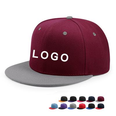 China COMMON Flat Brim 3D Logo Embroidery Custom Fit Snapback Hat for sale