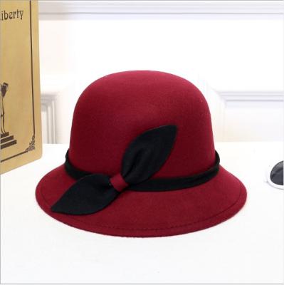 China Fashion Striped Solid Color Felt Jazz Hat Fashion High Top Women's Top Hat for sale