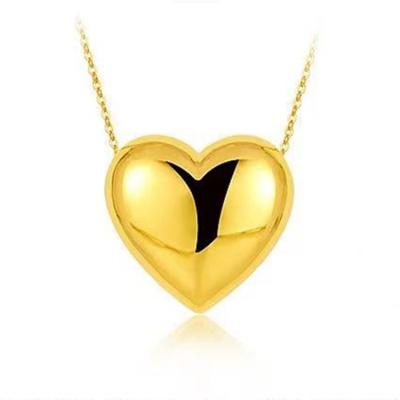 China Fashion AU750 Real 18K Gold Charm Necklace Good Jewelry Women's CLASSIC Pure Luxury Pendant Ladies Bridal Engagement Necklaces for sale