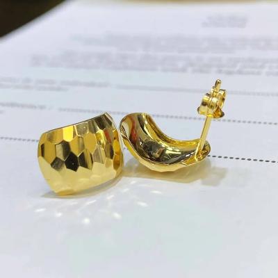 China Fashion AU750 18K Gold Pawnable Fine Jewelry Earrings Women Ladies Wedding Bridal Female Pure Luxury Engagement CLASSIC for sale