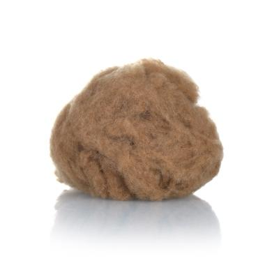 China Best garment quality dyed camel color carded and scoured wool merino fiber with cheap price for sale