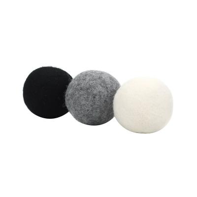 China Eco - Friendly Organic Colorful Wool Felt Cleaning Balls For Laundry And Christmas Decoration for sale