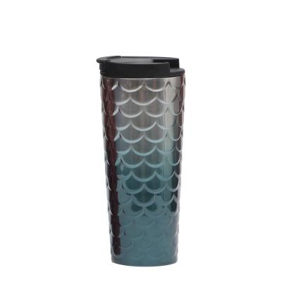 China Sustainable fashion colorful water bottle with scaly outlooking for sale