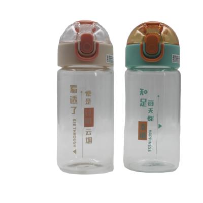 China New Design Sustainable Travel Motivational Glass Bottles Water Frosted Glass Water Bottle for sale