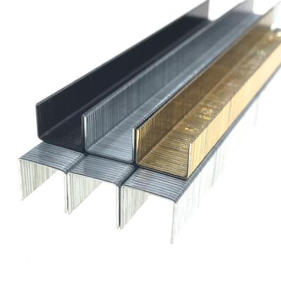 China Modern Fancy Flat Hot Sales 13MM Sc 80 Series Colorful Galvanized Stainless Steel Sofa Staples for sale