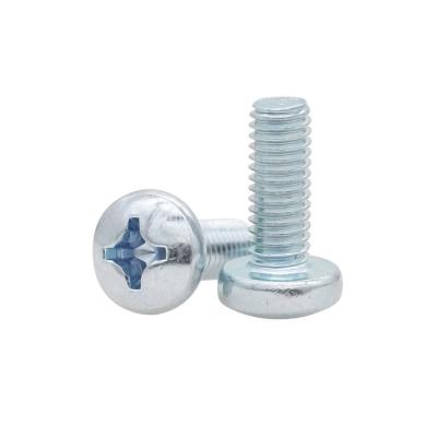 China Stainless Steel Phillips Screws Pan Head Thread Machine Screws GB818 for sale